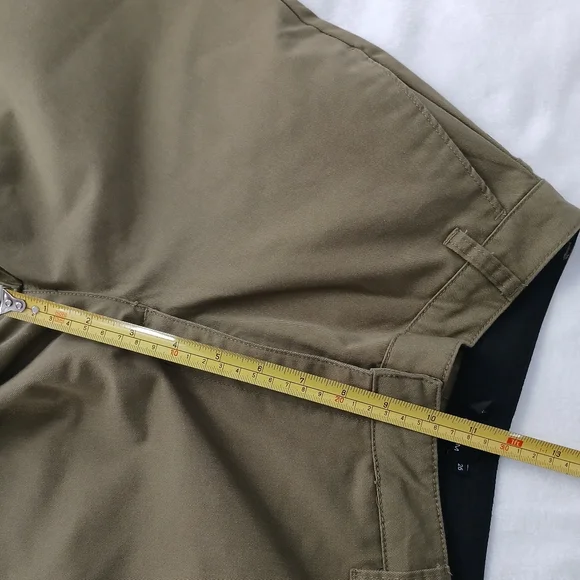 Volcom So Chickie High Rise Pants Olive Green, Womens Size 26 - Picture 7 of 12